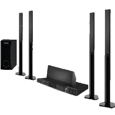 Polystar Tallboy Home Theatre Karaoke, Compatible with PAL/NTSC TV Systems, Decoder Output | PV-HT735T4