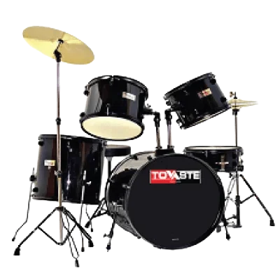 Tovaste JBP-0803T 5 Pcs Drum Set with Seat and Drum Sticks