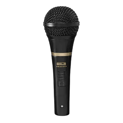 Ahuja SHM-1000XLR Microphone with 10 Mtr Cable + Mic Holder - Choir
