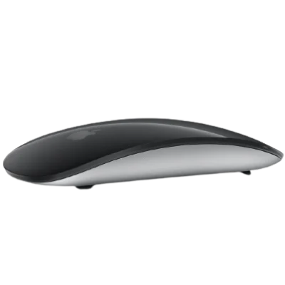 Apple Magic Mouse (Wireless, Rechargable) - Black Multi-Touch Surface