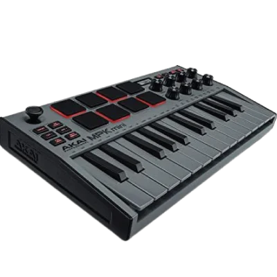 AKAI Professional MIDI Keyboard Controller Mini 25 - Gray