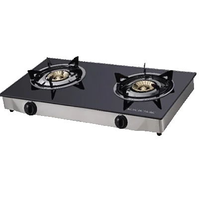 Scanfrost SFTTC2004C - Table Top 2 Gas Burner Cooker with Glass Top