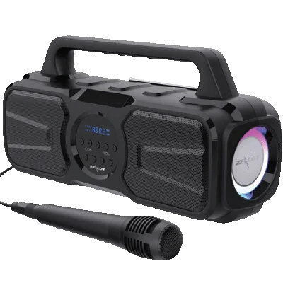 Zealot Subwoofer Bluetooth Speaker | P2- Automatic solar energy charging, HIFI stereo sound, Microphone karaoke