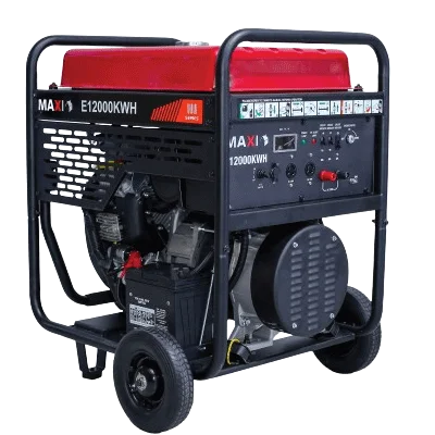 Maxi GEN12KWH Generator 15 KVA - Manual and keys, Portable with wheels and handles