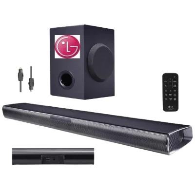 LG SQC1 2.1ch 160W Sound Bar with Subwoofer