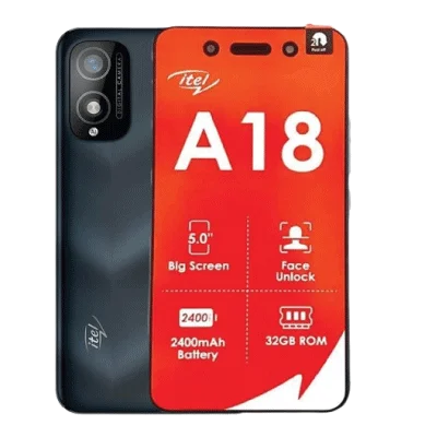 Itel A18 1GB RAM + 32GB ROM, Android 11, 2400mAh Removable Battery