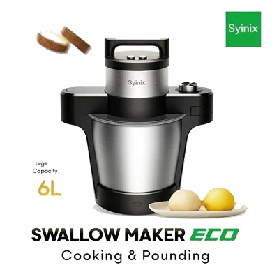 Syinix Swallow Maker ECO -Cook & Pound Yam/Fufu Multi Functional, All In One