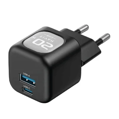 Havit UC220 20W USB-A + USB-C Travel Charger