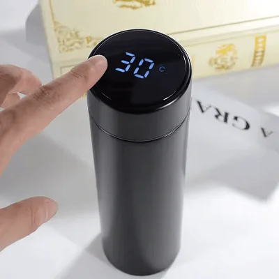Stainless Steel Smart Thermos Water Bottle