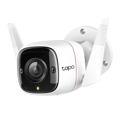 Tapo Outdoor Security Wi-Fi Camera | C310, Plug-in, Daylight Clarity at Night, 2K QHD, Person/Pet/Vehicle Detection, Local/Cloud Storage