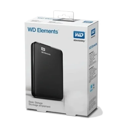 WD Elements Portable External Hard Drive for Windows, USB 3.2 Gen 1/USB 3.0 for PC & Mac, Plug and Play Ready