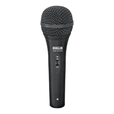 Ahuja AUD-101XLR Ahuja Microphone with 10 Mtr Cable + Mic Holder - Vocal