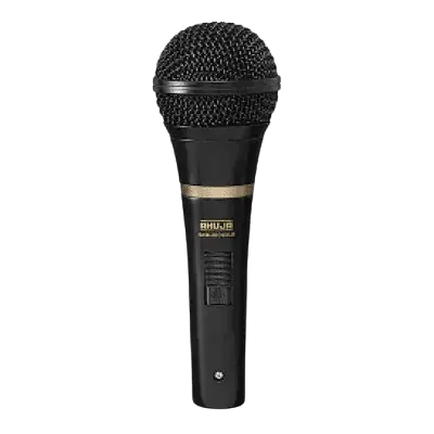 Ahuja SHM-1000XLR Microphone with 10 Mtr Cable + Mic Holder - Choir