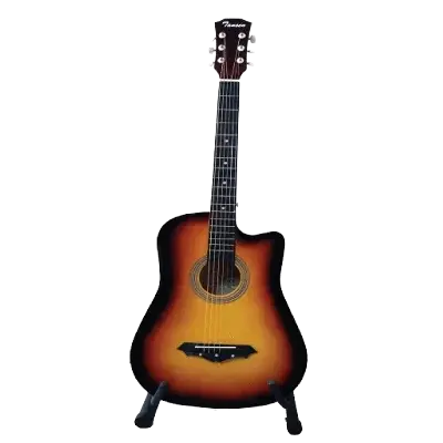 Tansen Guitar-38C Box Guitar With Bag + Picks + Guitar belt