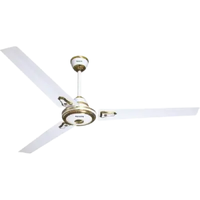 Polystar 56" Ceiling Fan, 100% Copper Wire Motor With 5 Speed Capacitor Regulator, White Colour | PV-56WC/BC
