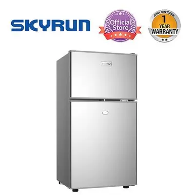 Skyrun 70-Litres, Double Door Top Mount Fridge, BCD-85HC, Sliver