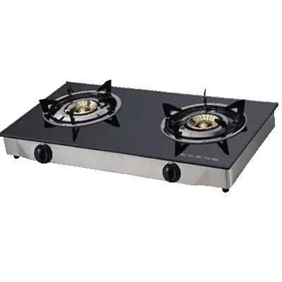 Scanfrost SFTTC2004C - Table Top 2 Gas Burner Cooker with Glass Top