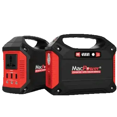 Macpower 100w Modified Sine Wave Inverter with in-built Battery with Torchlight | M42