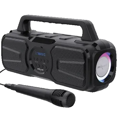 Zealot Subwoofer Bluetooth Speaker | P2- Automatic solar energy charging, HIFI stereo sound, Microphone karaoke