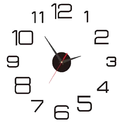 2023 Modern Design Large Wall Clock 3D DIY Quartz Clocks Fashion Watches Acrylic Mirror Stickers Living Room Home Decor Horloge | Gold Colour