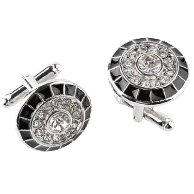 Fangtuo 2023 Luxury Austrian Crystal Cufflinks For Man/Woman Blue Zircon Twist Cuff Links Jewelry Accessories | Design4