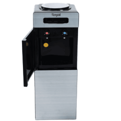 Royal Water Dispenser | RWDF1670B, Black Colour with Black Glass faucet cover