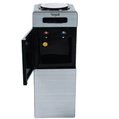 Royal Water Dispenser | RWDF1670B, Black Colour with Black Glass faucet cover