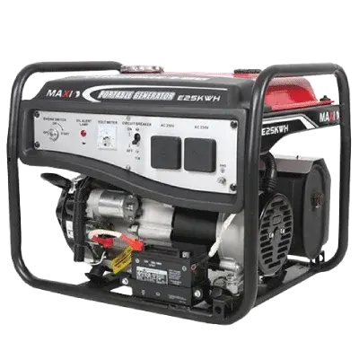 Maxi 3.1kVa Generator | 25EK- 15L Tank capacity, 7.0hp / 3600rpm Max output