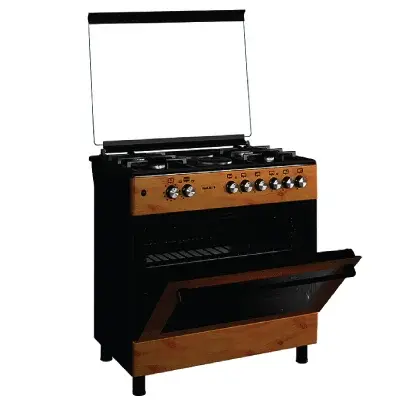 Maxi 60*90 (4+2) Burner Gas Cooker, Wood TR