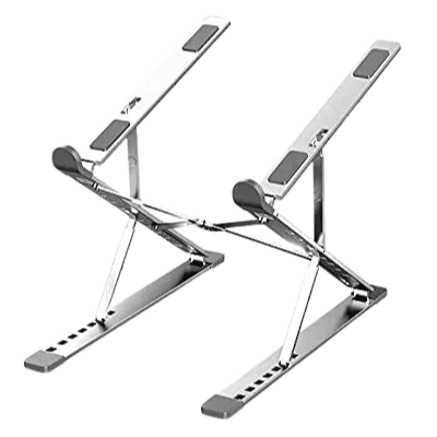 Laptop 10’’-15.6’’ Laptops Stand, Aluminum Multi Level Height Adjustable, Ventilated Cooling Laptop Riser