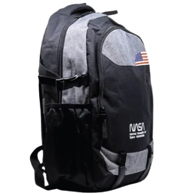 NASA Laptop Bag | Bag02-k-15.6 inches, laptop compartment, large zippered pocket, anti-sweat straps