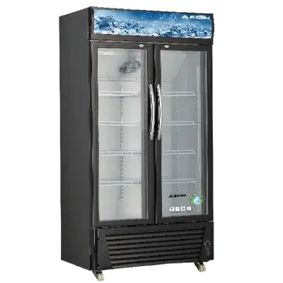 Aeon DISPLAY COOLER; 518L, Double Door, Digital Display, Internal LED, Adjustable Shelfs, Dynamic cooling, Low energy consumption | ASC520