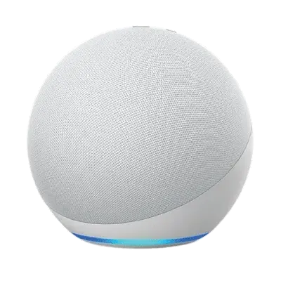 Amazon Echo (4th Gen) | With premium sound, smart home hub, and Alexa | Glacier White