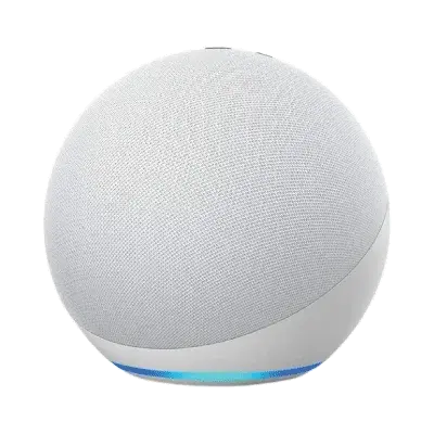Amazon Echo Dot (4th generation) | Smart speaker with Alexa | Glacier White
