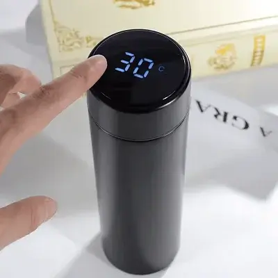 Stainless Steel Smart Thermos Water Bottle