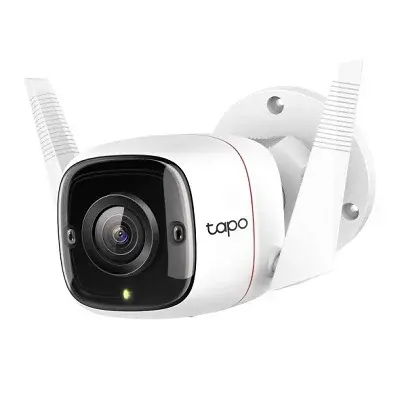 Tapo Outdoor Security Wi-Fi Camera | C310, Plug-in, Daylight Clarity at Night, 2K QHD, Person/Pet/Vehicle Detection, Local/Cloud Storage