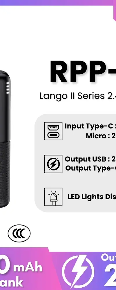 REMAX - RPP-177 Lango II Series 30000mah 2.4A Power Bank - Black